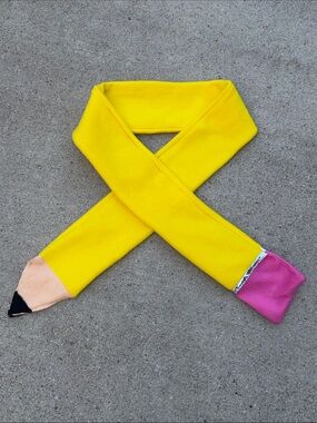 Yellow Pencil Plush Costume Accessory/Scarf